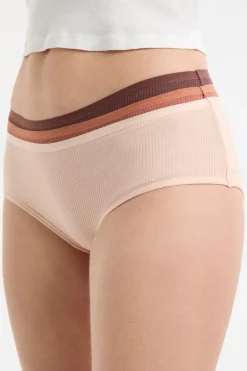 Hot ETAM Set de 3 bragas culottes de algodón BEIGE