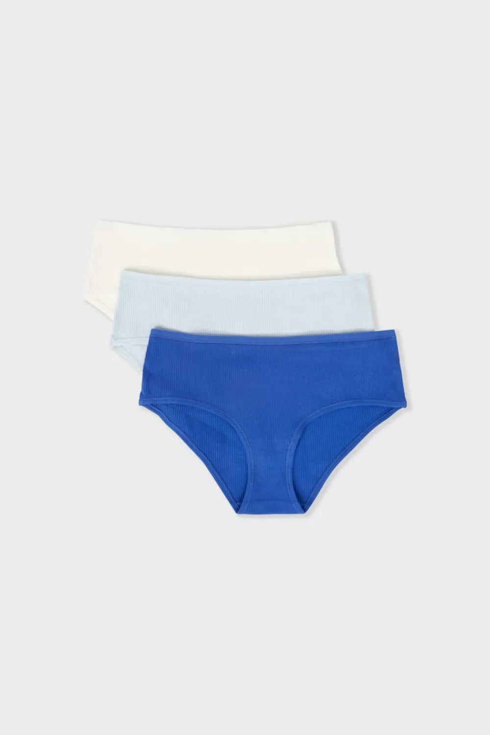 Hot ETAM Set de 3 bragas culottes de algodón AZUL NOCHE