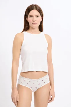 ETAM Set de 3 bragas culottes de algodón y encaje con motivos ROSA