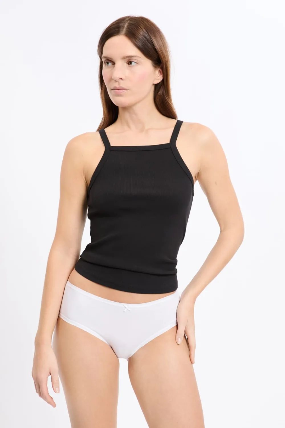 Hot ETAM Set de 3 bragas culottes de algodón BLANCO