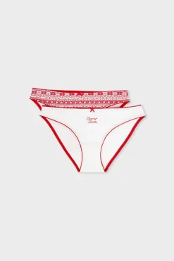 Outlet ETAM Set de 2 bragas de algodón IMP FD ladrillo