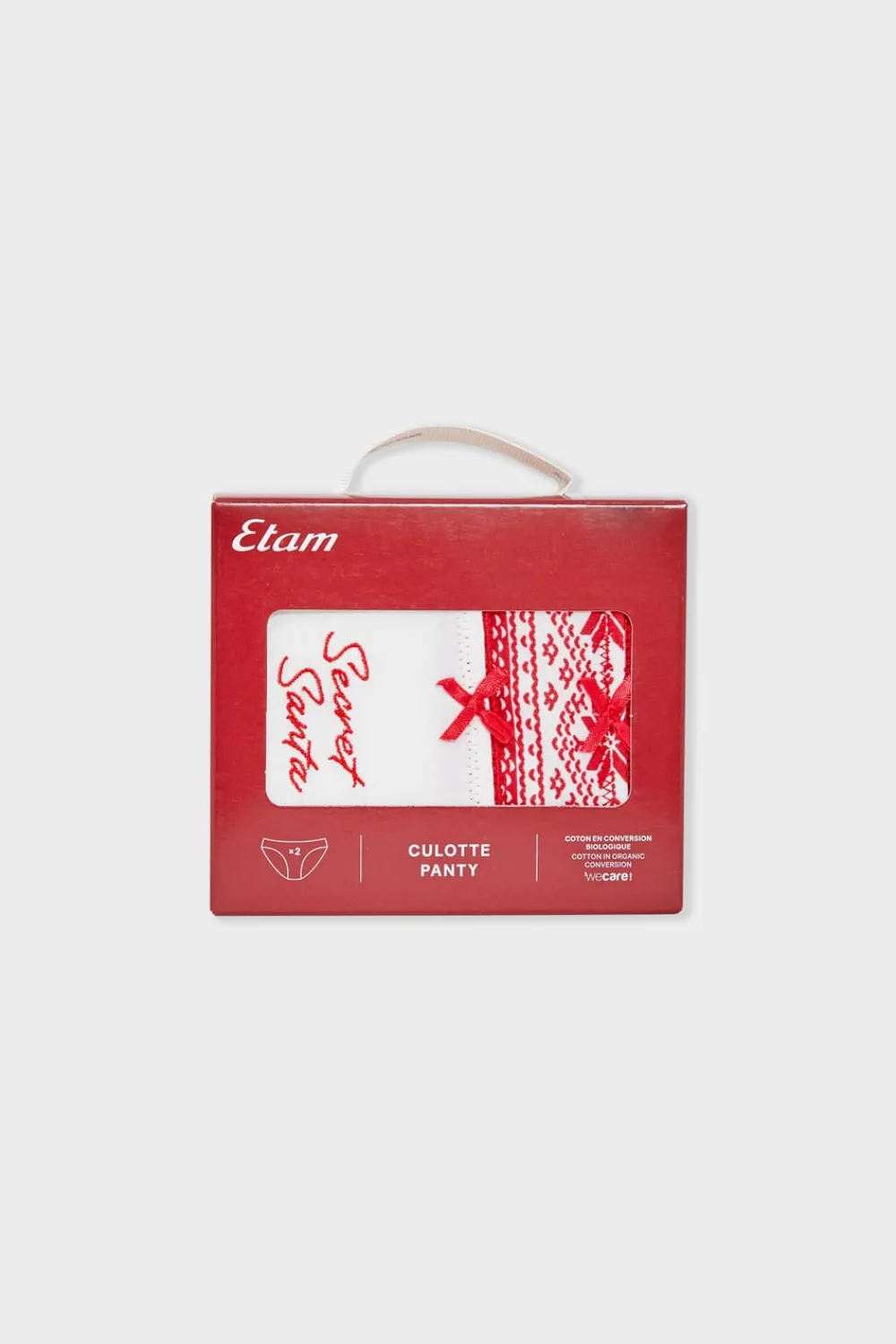Outlet ETAM Set de 2 bragas de algodón IMP FD ladrillo