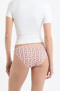 Best ETAM Set de 3 bragas de algodón ROSA EMPOLVADO