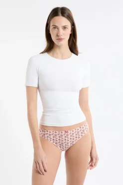 Best ETAM Set de 3 bragas de algodón ROSA EMPOLVADO