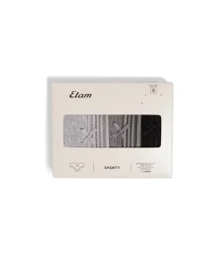 Discount ETAM Set de 3 braguitas culotte de algodón y encaje MULTICOLOR