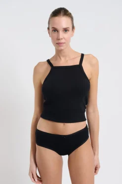 New ETAM Set de 3 braguitas culotte de algodón orgánico BLANCO/NEGRO/C.GRIS
