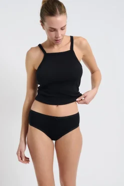 New ETAM Set de 3 braguitas culotte de algodón orgánico BLANCO/NEGRO/C.GRIS