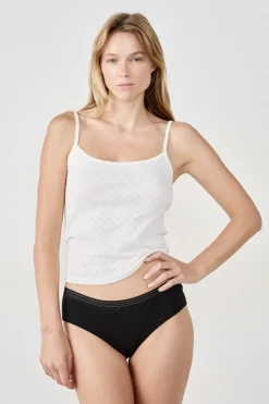 New ETAM Set de 3 braguitas culotte de algodón y encaje NEGRO