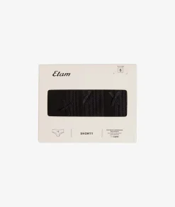New ETAM Set de 3 braguitas culotte de algodón y encaje NEGRO