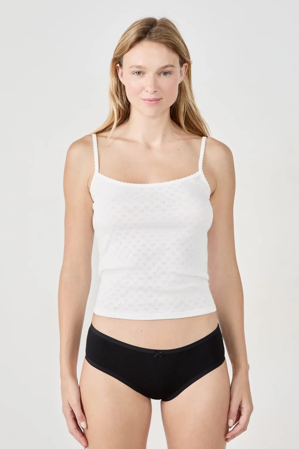 Outlet ETAM Set de 3 braguitas culotte de algodón orgánico NEGRO