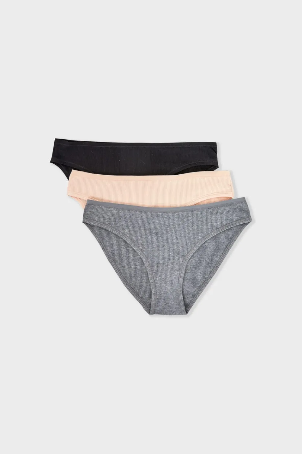 Best ETAM Set de 3 braguitas de algodón MULTICOLOR