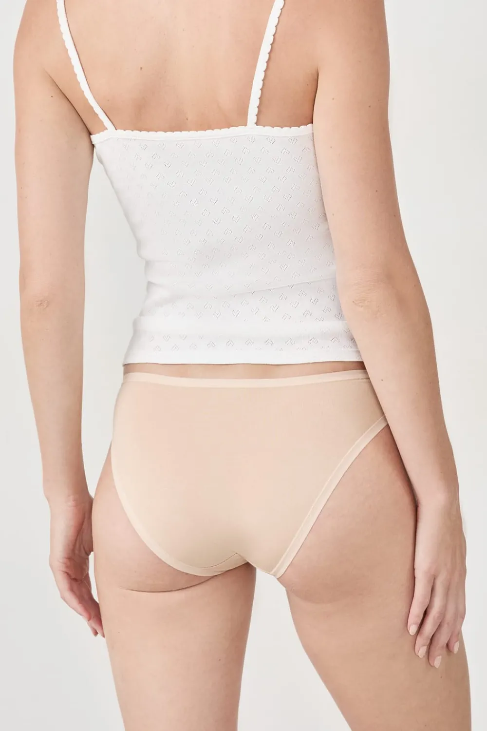 Hot ETAM Set de 3 braguitas de algodón ecológico BLANCO ROTO