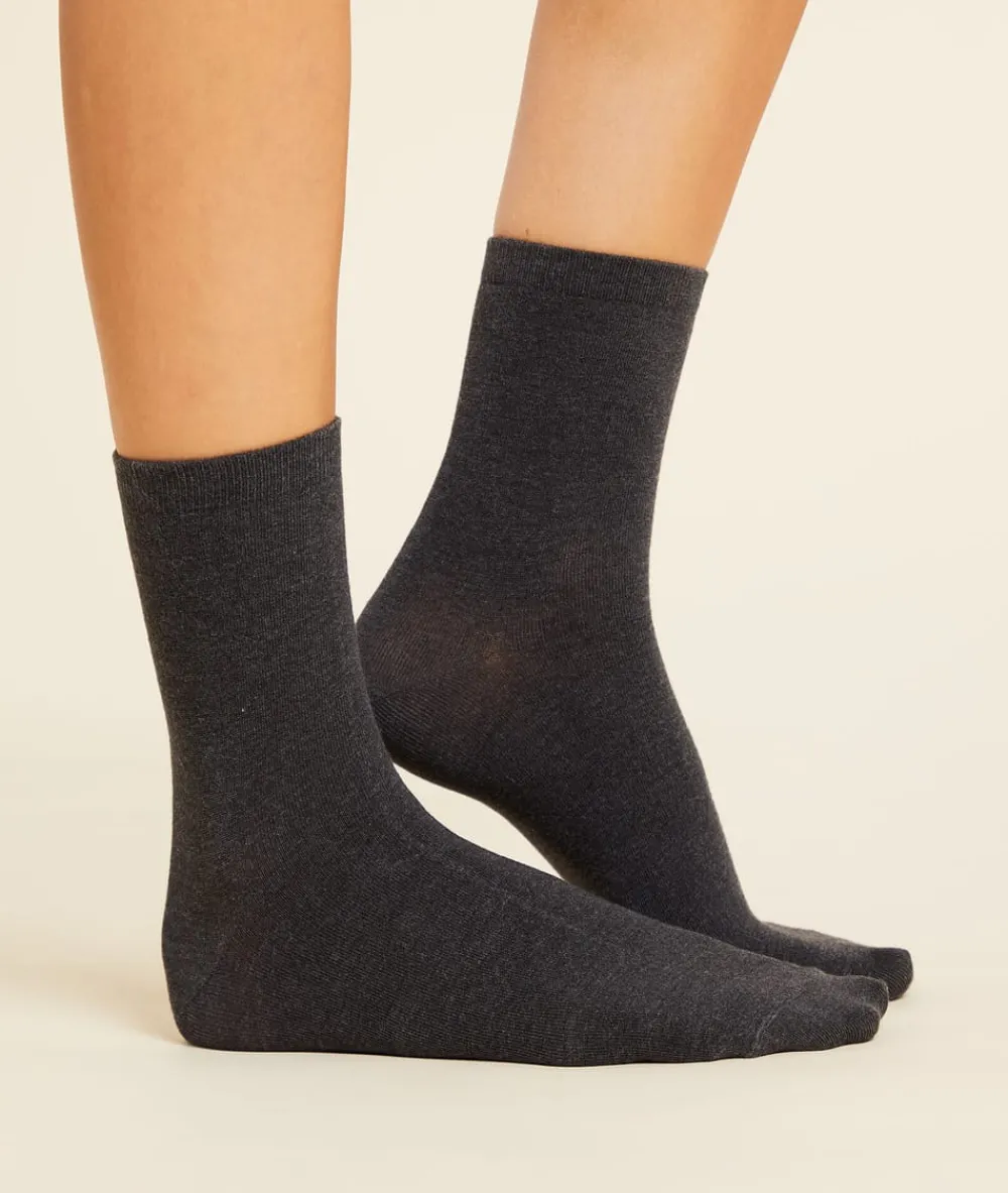 Outlet ETAM Set de 2 pares de calcetines térmicos C.GRIS