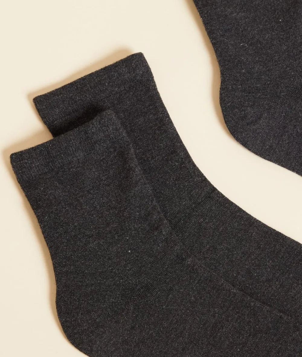 Outlet ETAM Set de 2 pares de calcetines térmicos C.GRIS