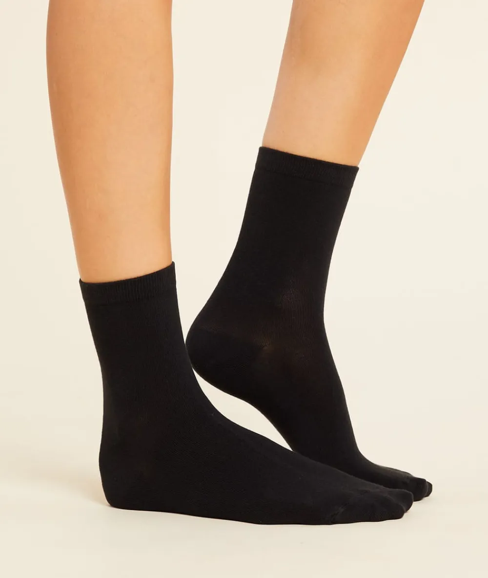 Discount ETAM Set de 2 pares de calcetines térmicos NEGRO