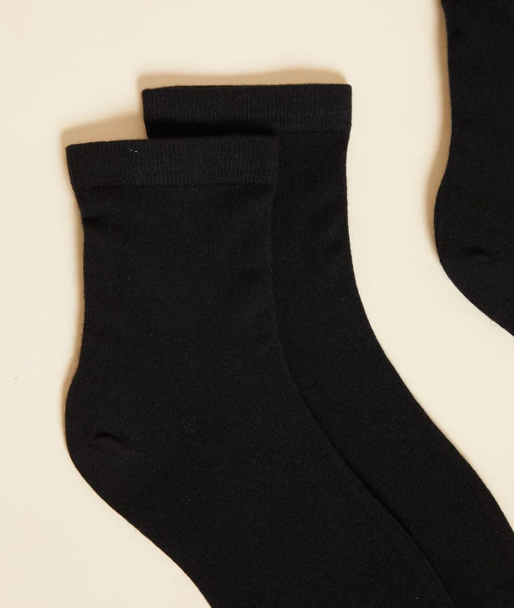 Discount ETAM Set de 2 pares de calcetines térmicos NEGRO