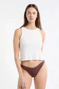 ETAM Set de 3 tangas de algodón BEIGE