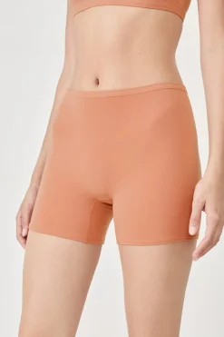 Best ETAM Short ciclista de algodón orgánico elástico ROSA EMPOLVADO