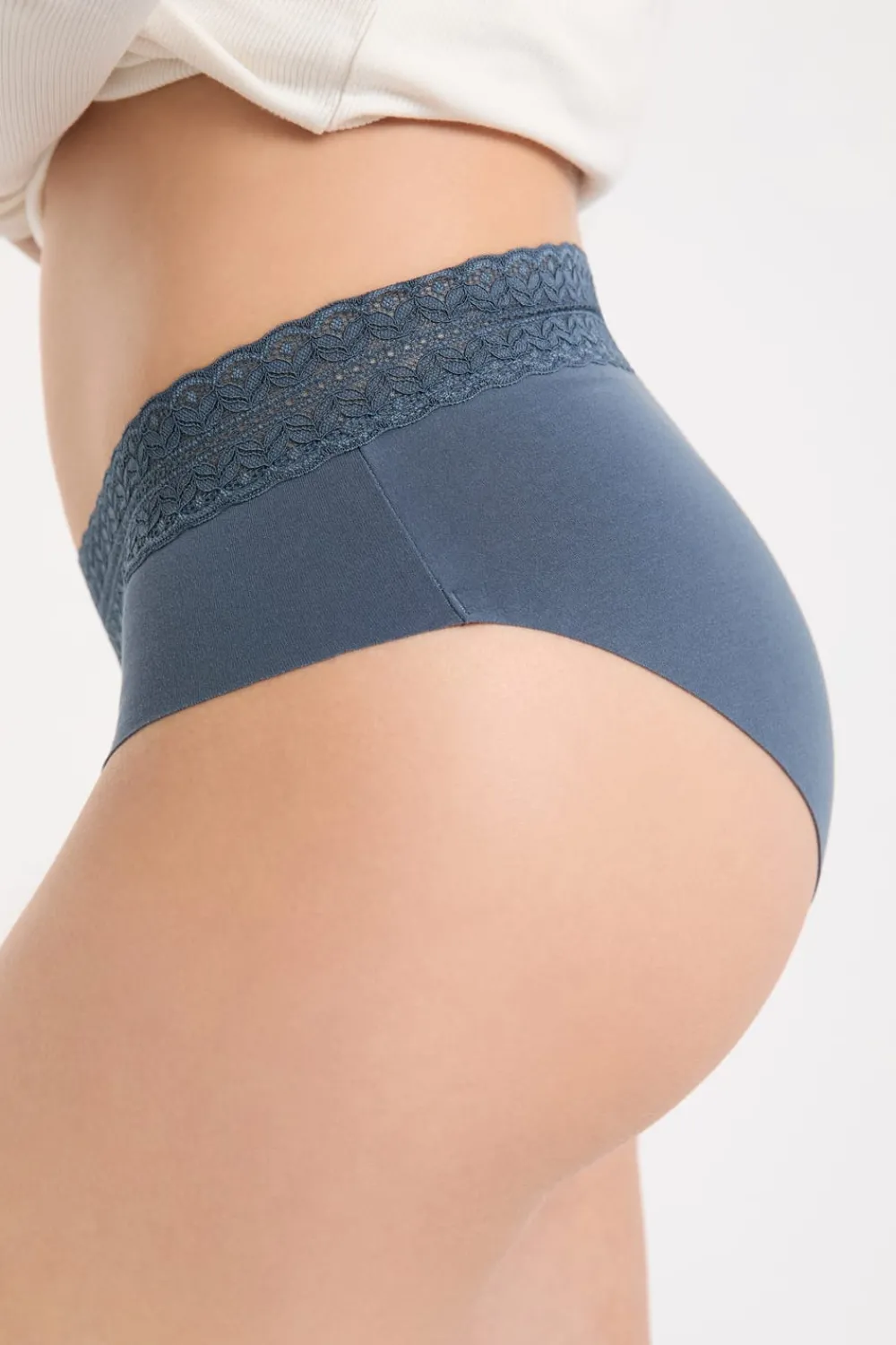 Online ETAM Shorty de algodón sin costuras AZUL PETRÓLEO
