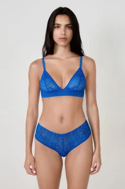 Clearance ETAM Shorty de encaje AZUL VIVO