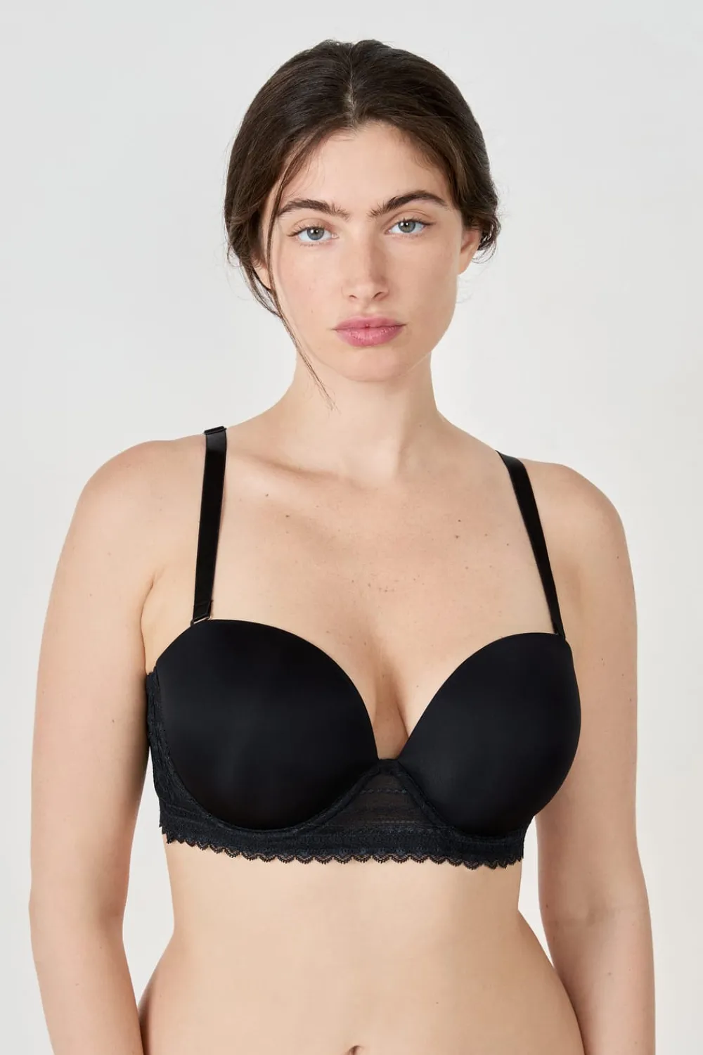 Best ETAM Soutien-gorge bandeau en dentelle NOIR