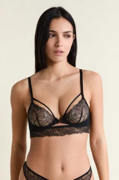 Hot ETAM Soutien-gorge bustier en dentelle NOIR