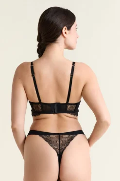 Hot ETAM Soutien-gorge bustier en dentelle NOIR
