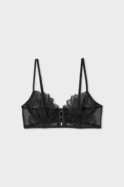 Best ETAM Soutien-gorge bustier en guipure NOIR