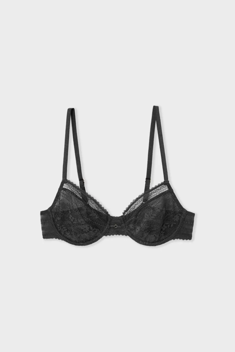 Hot ETAM Soutien-gorge en dentelle avec bijou doré NOIR