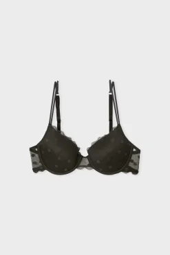 Outlet ETAM Soutien-gorge N.4 - Le coques fines à motif pois NOIR