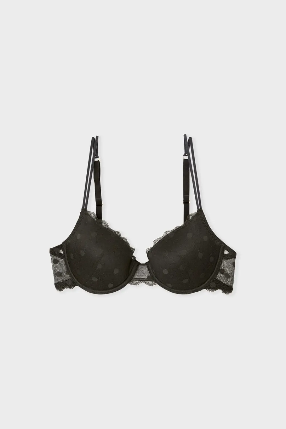 Outlet ETAM Soutien-gorge N.4 - Le coques fines à motif pois NOIR