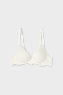 Hot ETAM Soutien-gorge N.2 - Le push-up en dentelle ECRU