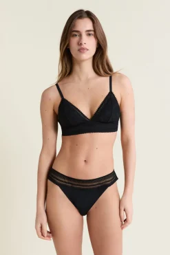 Best ETAM Soutien-gorge N.8 - Le triangle sans armatures en dentelle NOIR
