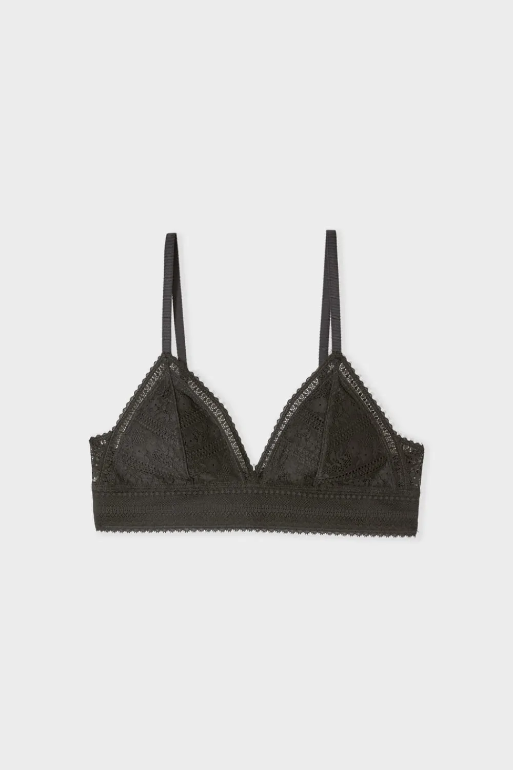 Best ETAM Soutien-gorge N.8 - Le triangle sans armatures en dentelle NOIR