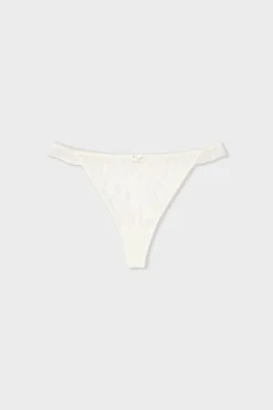 Online ETAM String en dentelle ECRU