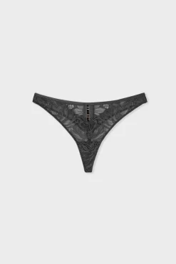 Online ETAM String en guipure NOIR