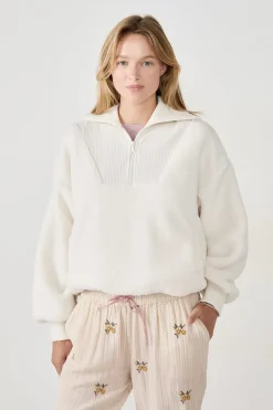 New ETAM Sudadera con cremallera ECRU