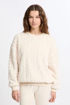 ETAM Sudadera con efecto polar CRUDO