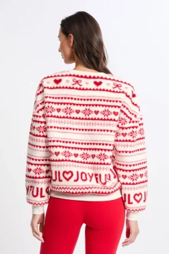 Outlet ETAM Sudadera con estampado ROJO