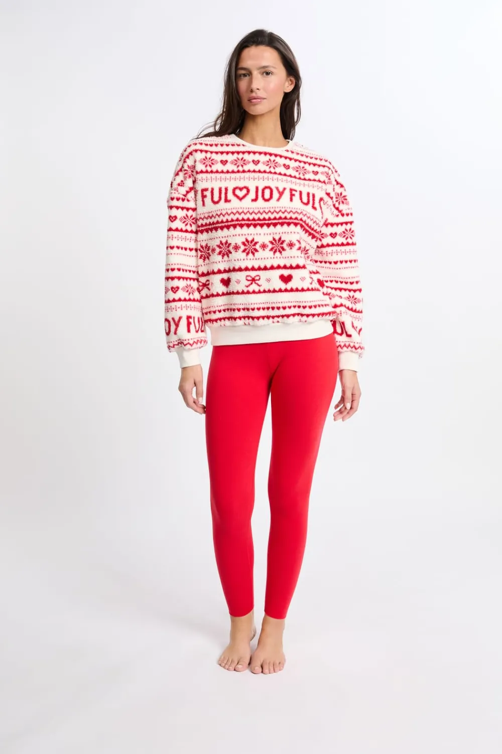 Outlet ETAM Sudadera con estampado ROJO