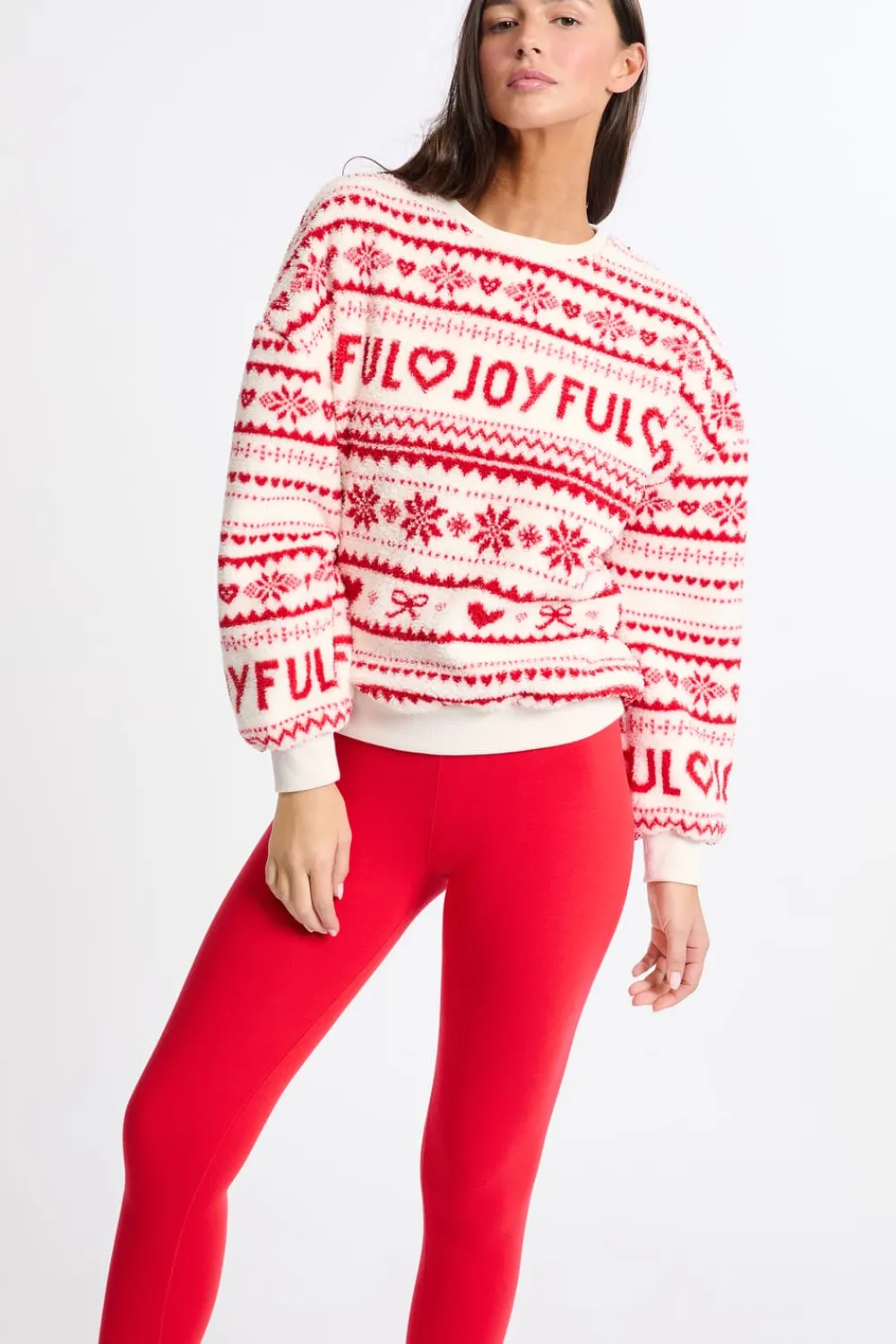 Outlet ETAM Sudadera con estampado ROJO