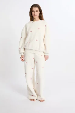 Online ETAM Sudadera con estampado de corazones efecto polar CRUDO