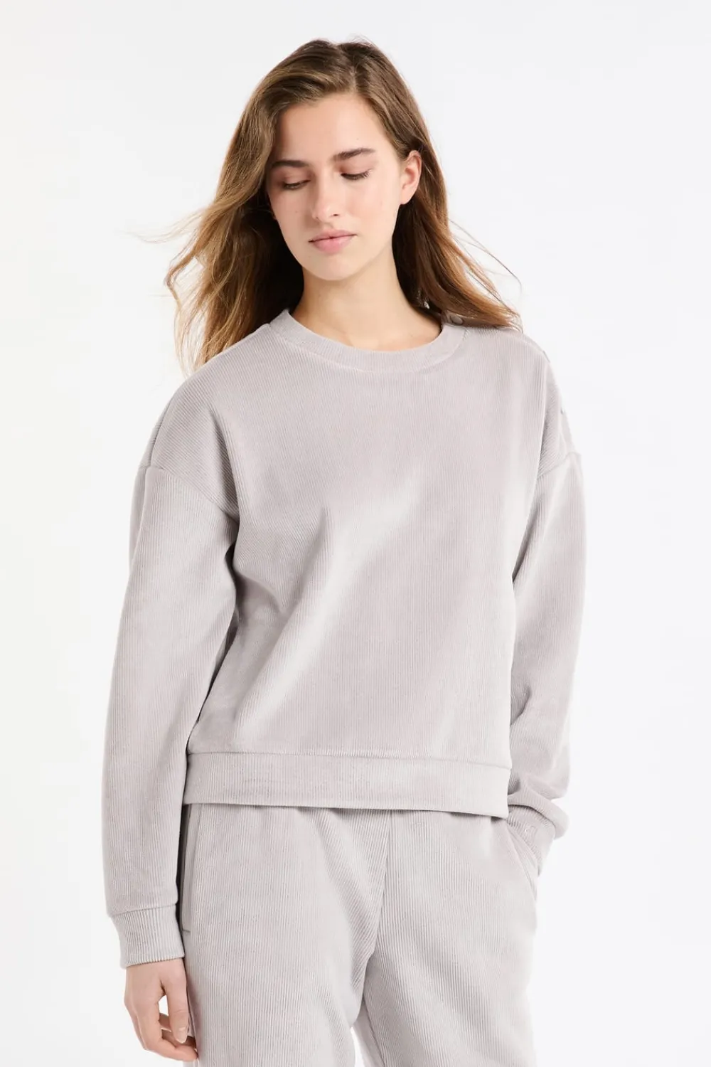 Clearance ETAM Sudadera de pijama con cuello redondo GRIS
