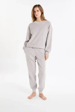 Clearance ETAM Sudadera de pijama con cuello redondo GRIS