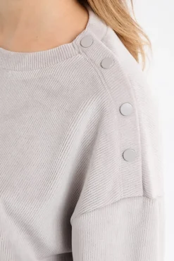 Clearance ETAM Sudadera de pijama con cuello redondo GRIS