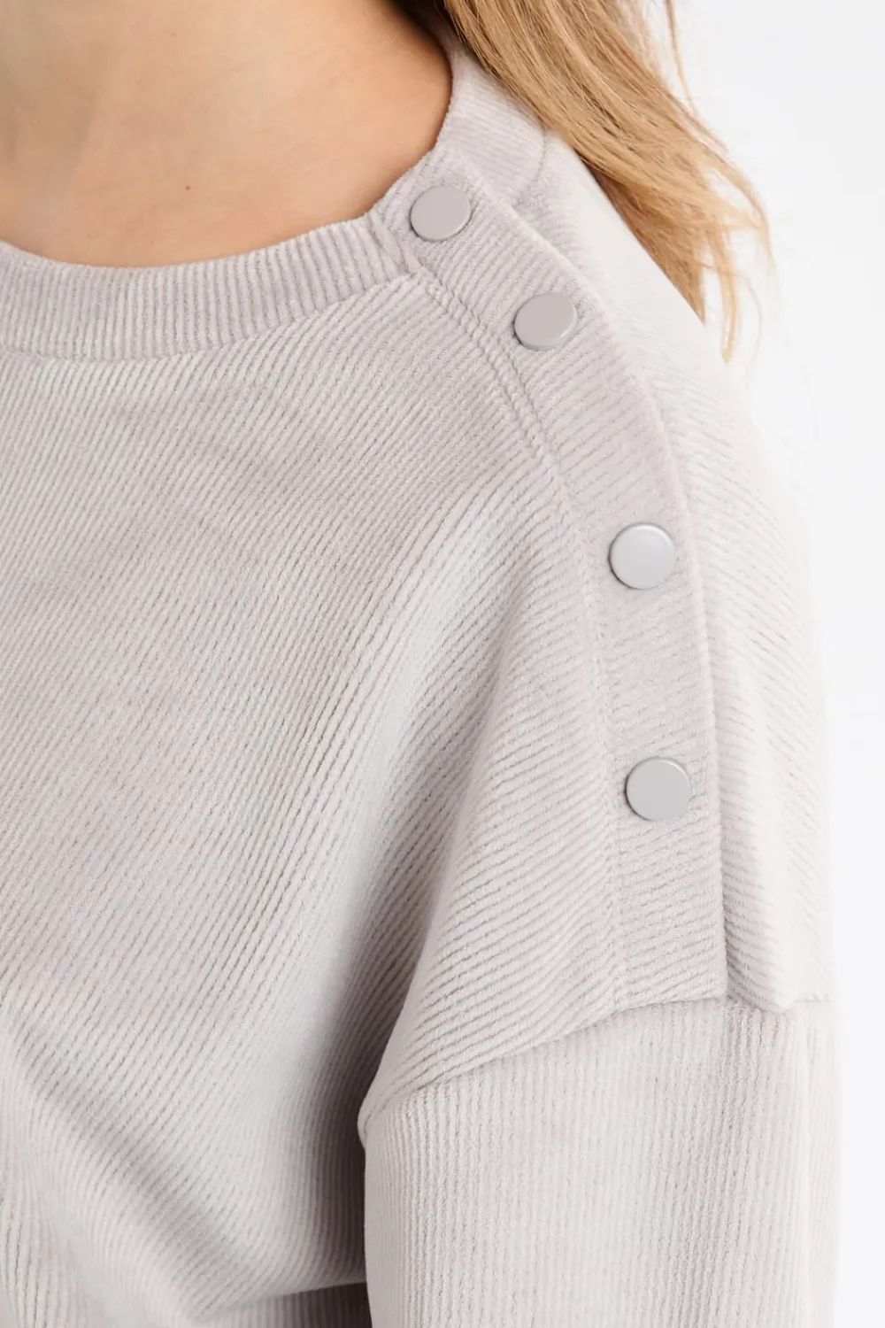 Clearance ETAM Sudadera de pijama con cuello redondo GRIS