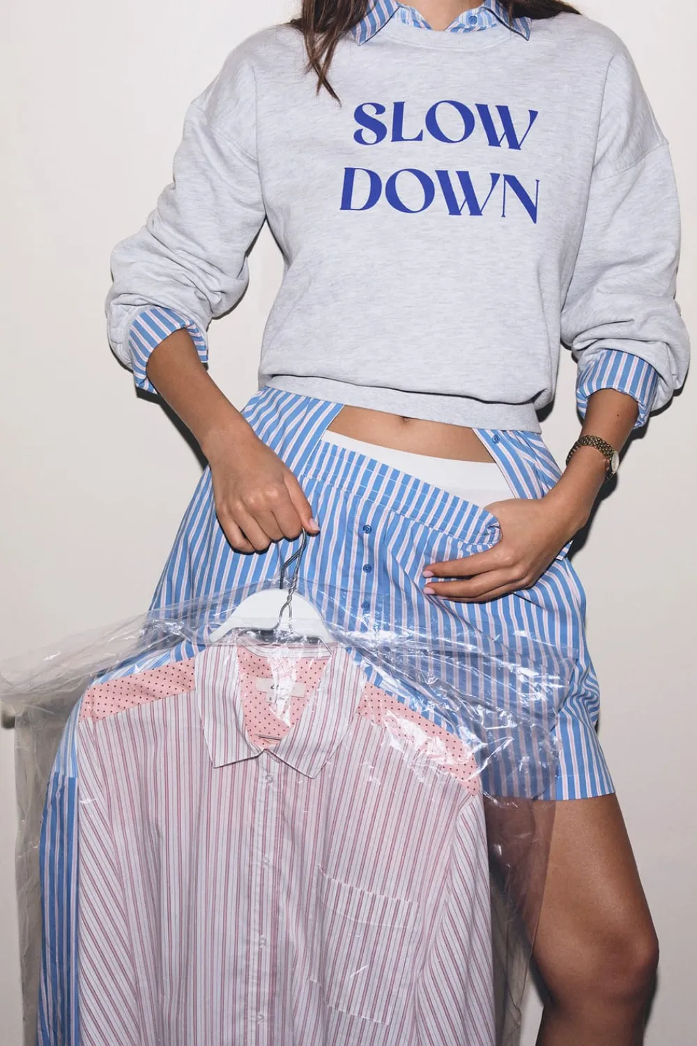 New ETAM Sudadera de pijama con inscripción en algodón GRIS CLARO