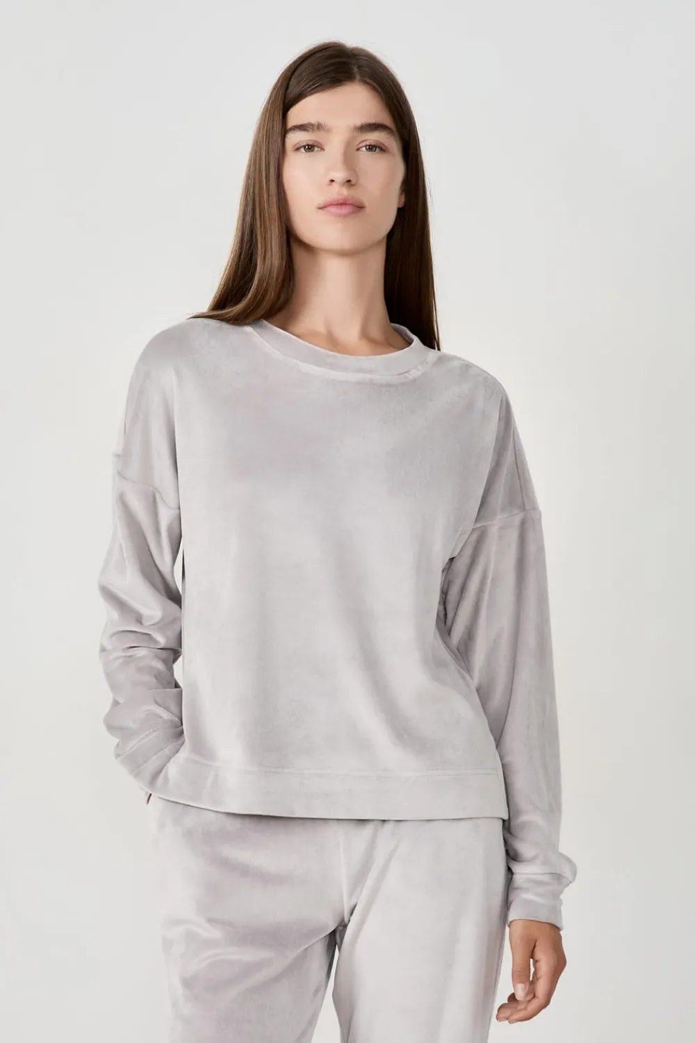 Online ETAM Sudadera de pijama de terciopelo GRIS