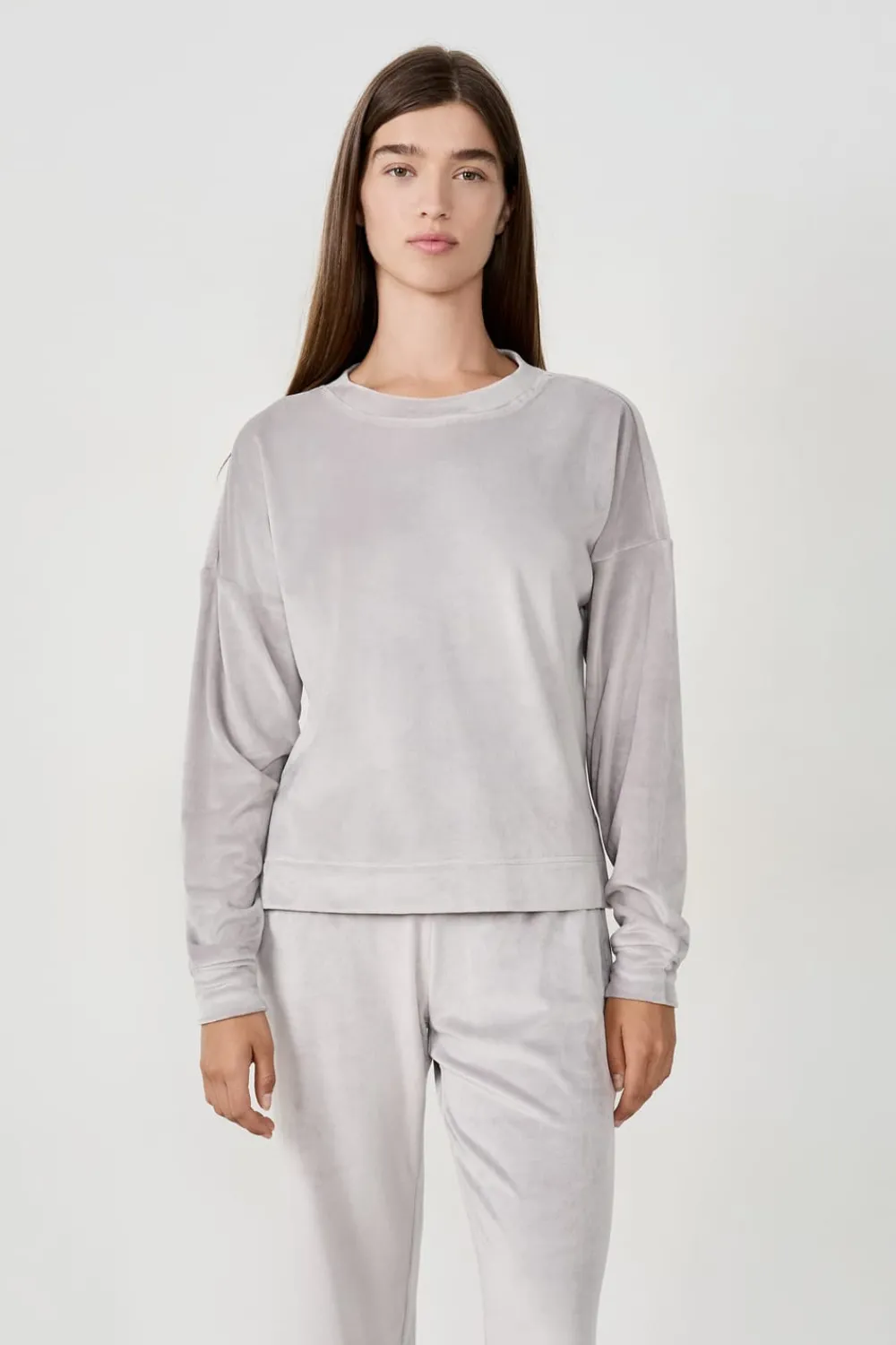 Online ETAM Sudadera de pijama de terciopelo GRIS