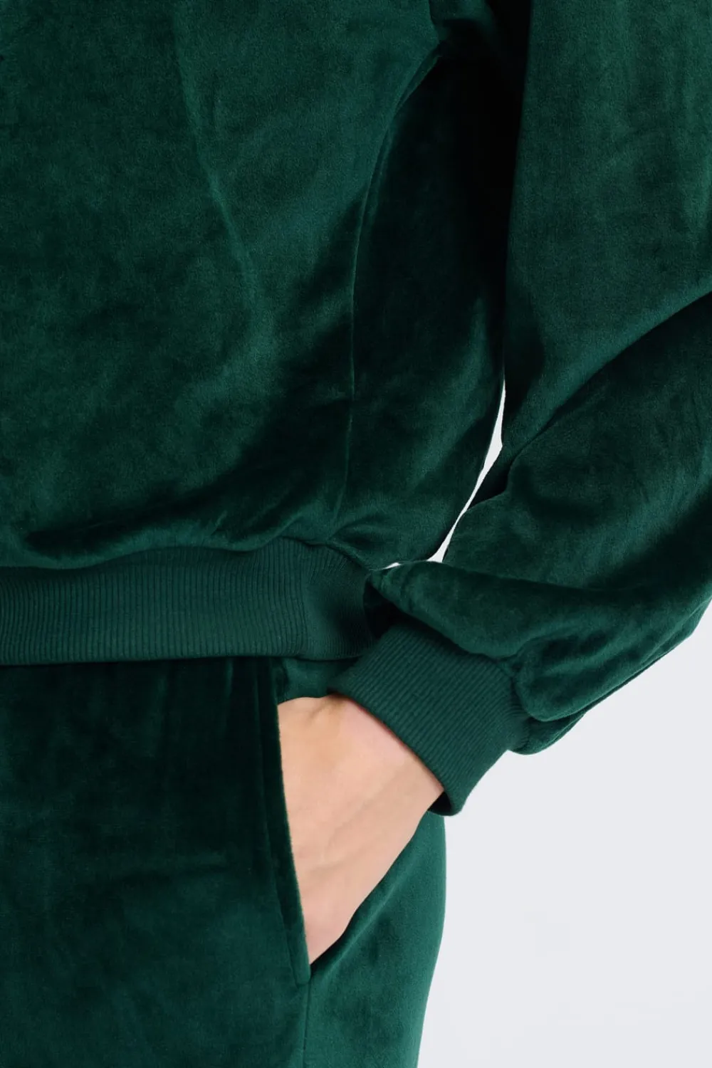 New ETAM Sudadera de pijama de terciopelo VERDE OSCURO